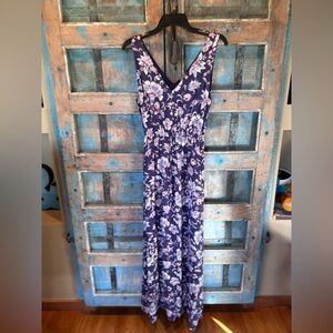 Lucky Brand Navy Floral Maxi Dress